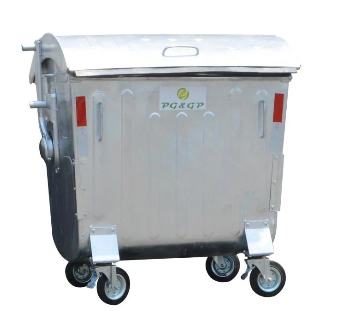 Industrijski vroče prodajani logotip po meri, 1100-litrski koš za smeti s pokrovom